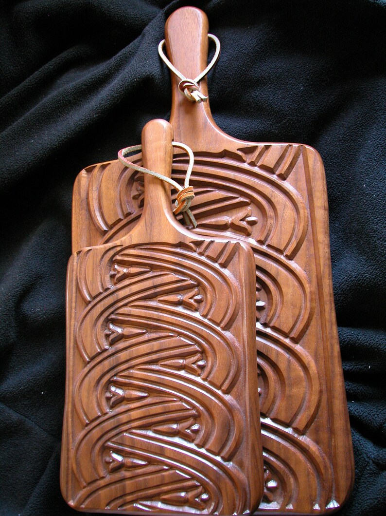 Solid Black Walnut Carved Cutting Boards Made in Vermont Etsy