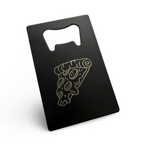 Creditcardflesopener voor pizzaliefhebbers