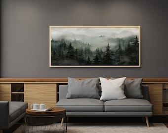 Sage Forest Print: Abstract Minimalist Nature Wall Decor (Digital Download)