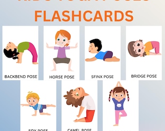KIDS YOGA POSES / Yoga Flashcards / Kids Movement Activity / Yoga Cards for Kids / Yoga Practice / Yoga Cards / Calm Down Activity