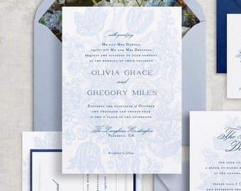 Printable Vintage Botanical Wedding Invitation Template, Editable Wedding Invitation, Fine Art Wedding Stationery, RSVP Cards, Details Card