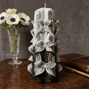 Creative Carved Sculptural Candle | Unique Wax Art Decor