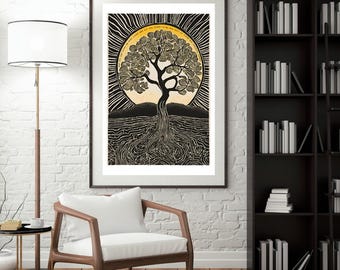 Virginia Woolf, To the Lighthouse “And all the lives we ever lived and all the lives to be are full of trees and changing leaves.” Print