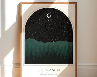 Terrasen Print: Sarah J Maas Throne of Glass Art (Digital Download)