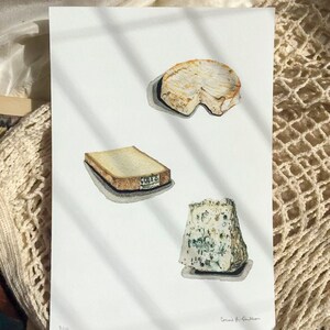 Les fromages - stampa preferita di camembert, comté et bleu fromagerie