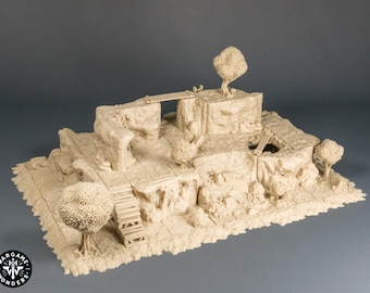 High Ground Dragons Rest Modular Dungeon Tiles, Fantasy Terrain Scenery