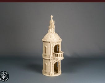 Torre de suporte Zorpsector: Edifício gótico de ficção científica de Roma