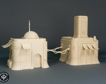 Outer Rim Theta House - Ideal Sci-Fi Terrain for Tabletop Games like Star Wars Legion