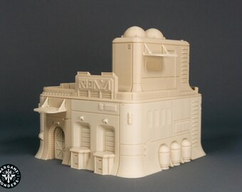 Outer Rim Lambda House - Ideal Sci-Fi Terrain for Tabletop Games like Star Wars Legion