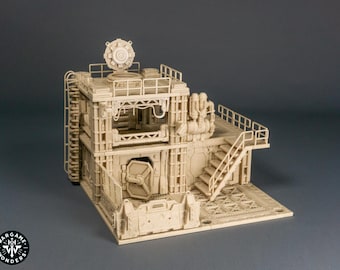 Edificio estándar de ciencia ficción de mesa del Precinto Umbra