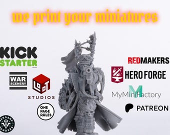 Highquality 3d Printed Miniatures from your STL-Files – Hero Forge, Loot Studios, One Page Rules & More