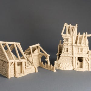 Medieval Ruined Cottages 6 Variants Available