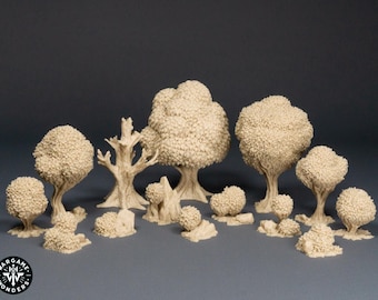 Trees and Bushes Set – Versatile, Ideal for Forests and Park Scenes