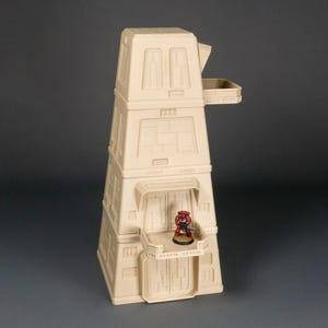 Chrome Skye Stackable Tower – 4-Story Sci-Fi Building