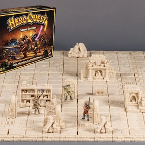 Modulares Dungeon Board mit Wänden für Tabletop-Spiele – kompatibel mit HeroQuest