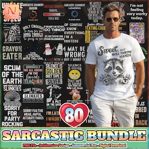 Sarcastic PNG Bundle, Sarcasm PNG Bundle, Sarcastic Quotes Png, Funny Sarcastic, Funny Png Design, Adult Humor, Commercial Use, Digital File