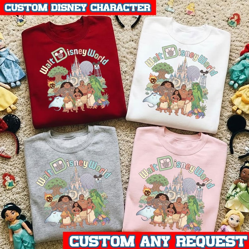 Moana Disney Shirt, Moana Family Walt Disney World T-Shirt, Disney Trip Vacation Family Gift, Disney Trip 2026, Disney Moana Fan Gift bild 1