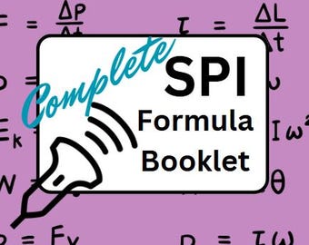 Ultrasound Physics Formulas:  Complete Booklet (SPI)