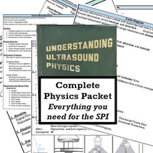 Paquete de estudio de física del ultrasonido (paquete dorado)