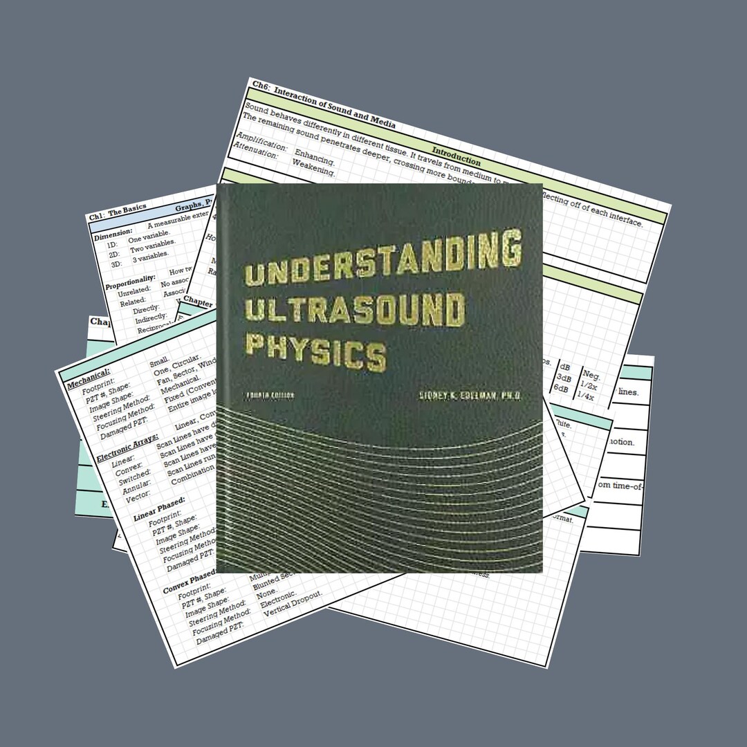 Ultrasound Physics Study Packet (silver Package) - Etsy