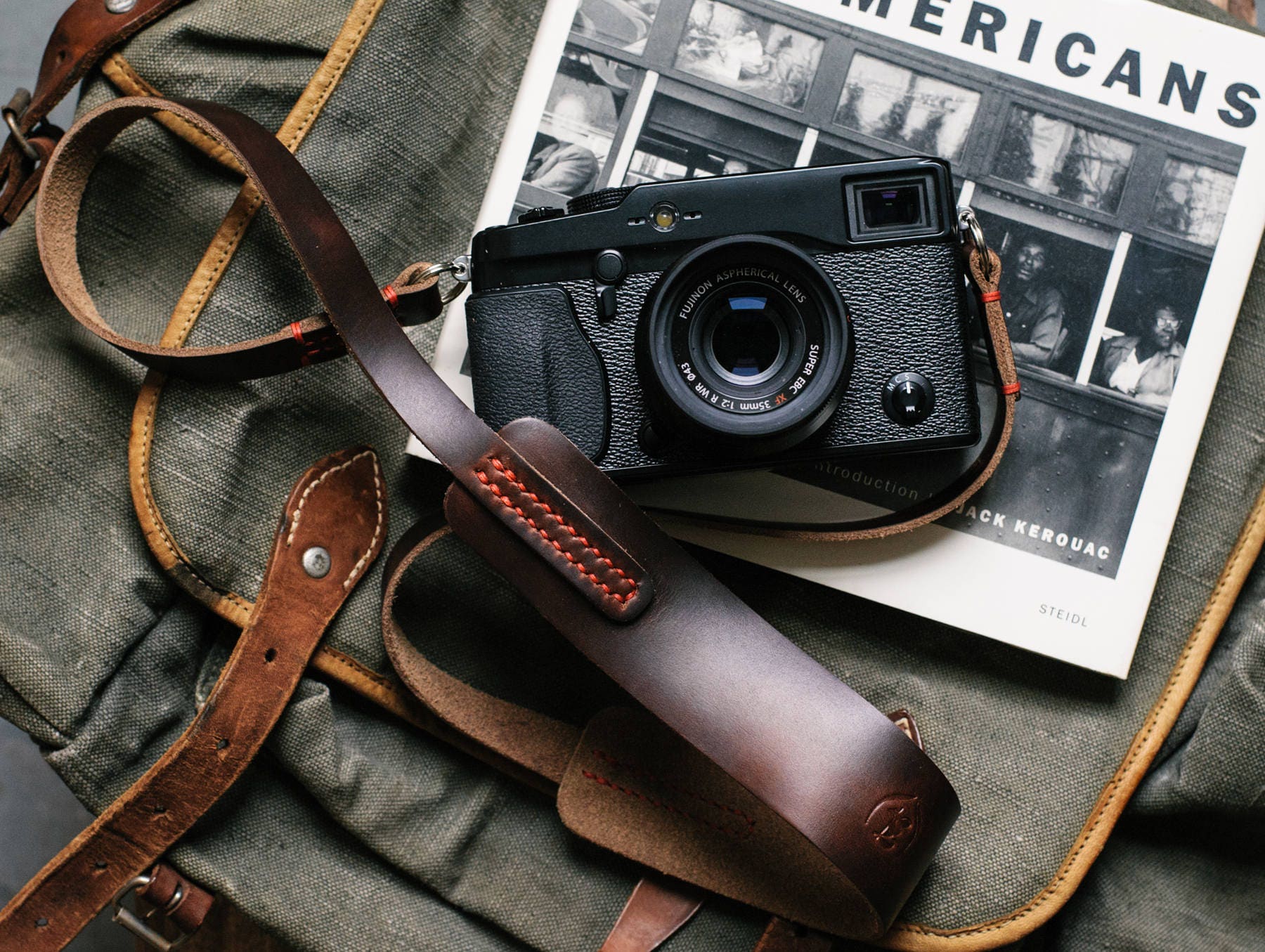Handmade Leather Camera Strap Camera strap for Digital