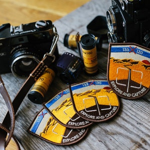 Explore And Capture Embroidered Patch