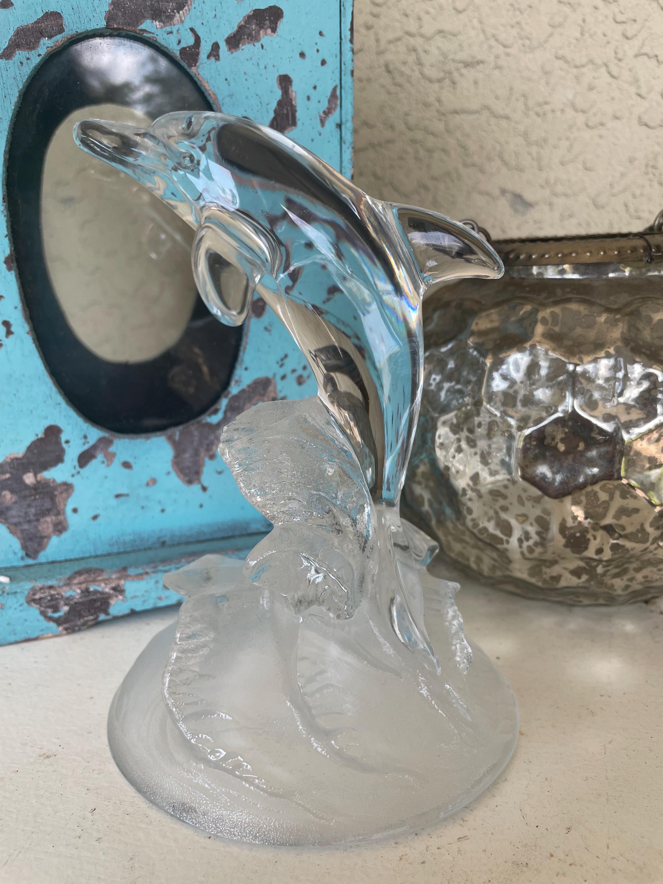 新品❣️美しい青CRYSTAL DARQUES DAUPHIN  新品❣️美しい青CRYSTAL DARQUES DAUPHIN 新品❣️美しい青CRYSTAL