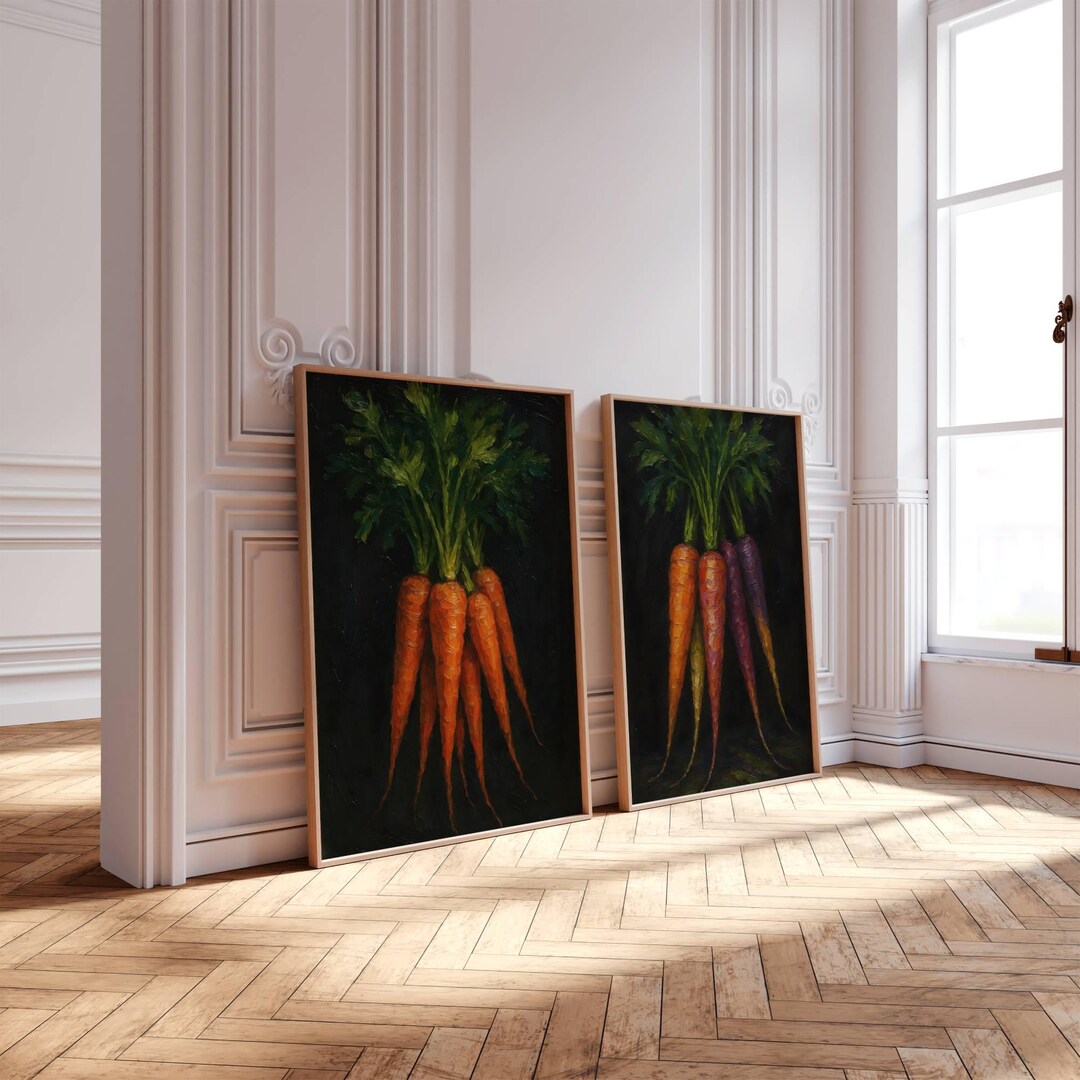 Carrots Fine Art Print: Eclectic Kitchen Wall Art (digital Download) - Etsy