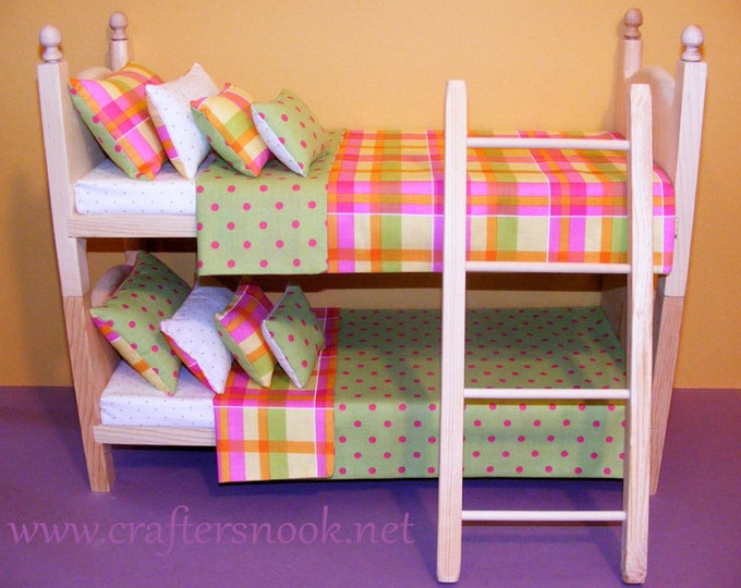 Stackable American Girl Doll Bunk Bed 12pc Reversible Etsy