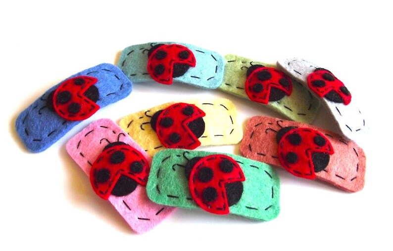 Ladybug Hair Clip Etsy