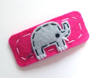 Elephant Hair Clip - Your Choice of Colors - Free US ShIpping