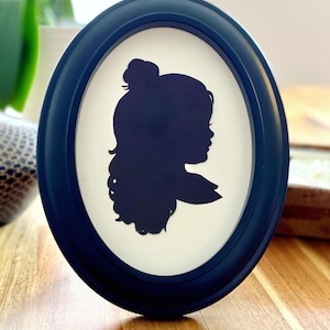 Hand Cut Original Framed Silhouette by Master Silhouette Artist Karl Johnson- Not computer generated