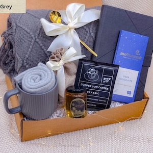 New Employee Gift Box: Mug, Blanket, Coffee & Journal