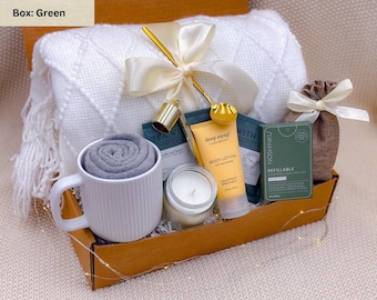Nurses Day Gift Box, Cozy Spa Basket, Relaxation Care Package