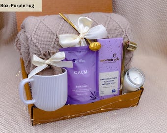 Cozy Gift Box, Blanket, Mug, Tea, Spa Set
