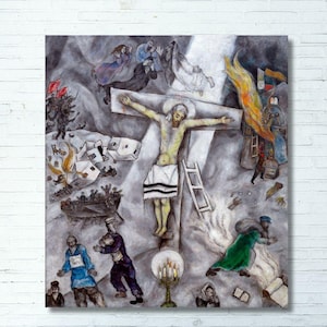 Marc Chagall,Marc Chagall Print Reflection ,Chagall Artworks,Chagall Painting,Expressionism Art,Surrealism Art,Fine art print 1