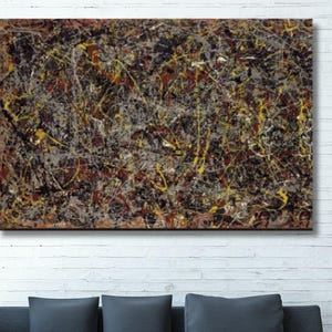 Jackson Pollock No:5 Canvas Wall Art,Jackson Pollock Convergence Abstract Wall Art,Jackson Pollock Print Wall art, Home Decor,Office Decor 3