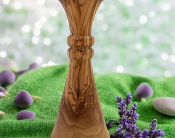 Handmade Olive Wood Vase, Decorative Vase, Flower Vase, Dried Flower Vase, Home Decor , Christmas Gift, Minimalist Vase, Boho Style, Unique