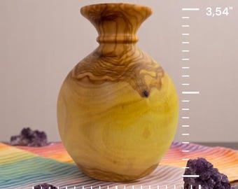 Handmade Olive Wood Vase, Olive Wood Diffuser, Decorative Vase,  Dried Flower Vase, Bud Vase ,Office Decor, Birthday Gift, Mother's Day Gift