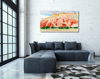 Georgia O'Keeffe Mountain landspace canvas wall art