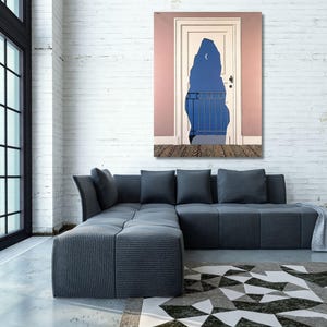 René Magritte L’acte de foi Impresión en lienzo Arte mural, Reproducción artística de René Magritte, Obras de arte de René Magritte, Impresión de arte mural moderno 4