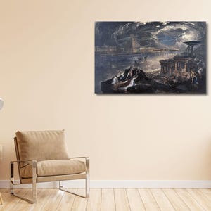 John Martin :  The Fall of Babylon 1831, Classical Art Painting 3