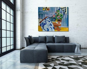 アンリ•マティス　ゼラニウムのポット　プリントアート アンリ・マティス「ゼラニウムのある静物画」アートポスター
