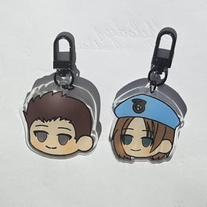 Resident Evil 1 / RE1 Chibi Head Keychains