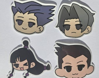 Ace Attorney Vinyl Stickers
