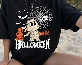 Funny Halloween T-Shirt: Happy Spooky Season Unisex Tee