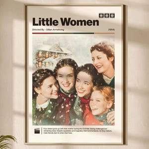 Lámina de Mujercitas - Póster de la película Mujercitas - Drama, láminas de películas de Gillian Armstrong - Decoración de pared de cine - Objetos de colección de películas