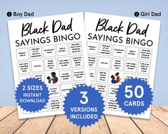 Black Mama Sayings Bingo, Black Mama Sayings Game, Black Baby