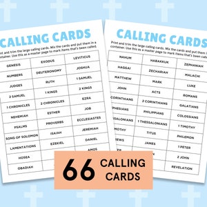 Bible Bingo Bible Games Books of the Bible Bingo Cards Church Bingo for Adults Youth Group Bible Study Sunday School Bingo Chrisitan Games image 5