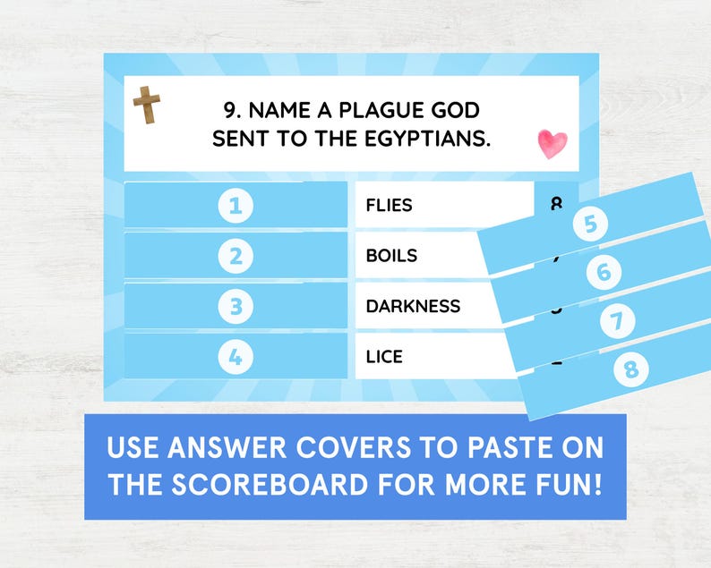 Juegos bíblicos imprimibles para grupos de jóvenes, juegos de iglesia, juegos para grupos de mujeres, juegos de trivia bíblica para niños, rompehielos cristiano imagen 4